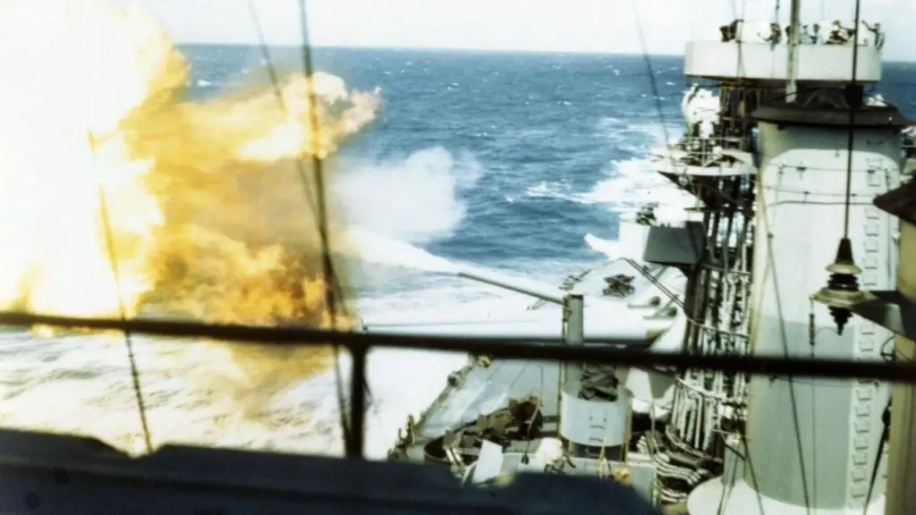 USS Colorado hit 22 times off Tinian, stayed in fight