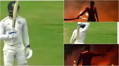 Ajay Dev Goud recreates Prabhas Salaar scene with bat