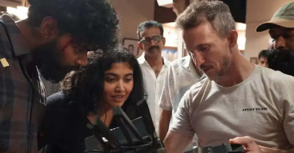 New 'Thudakkam' BTS video shows Vismaya's joy after fight scene