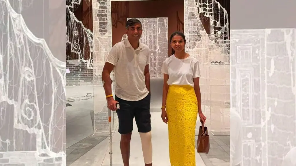 Rishi Sunak visits India pavilion at Venice Biennale with wife