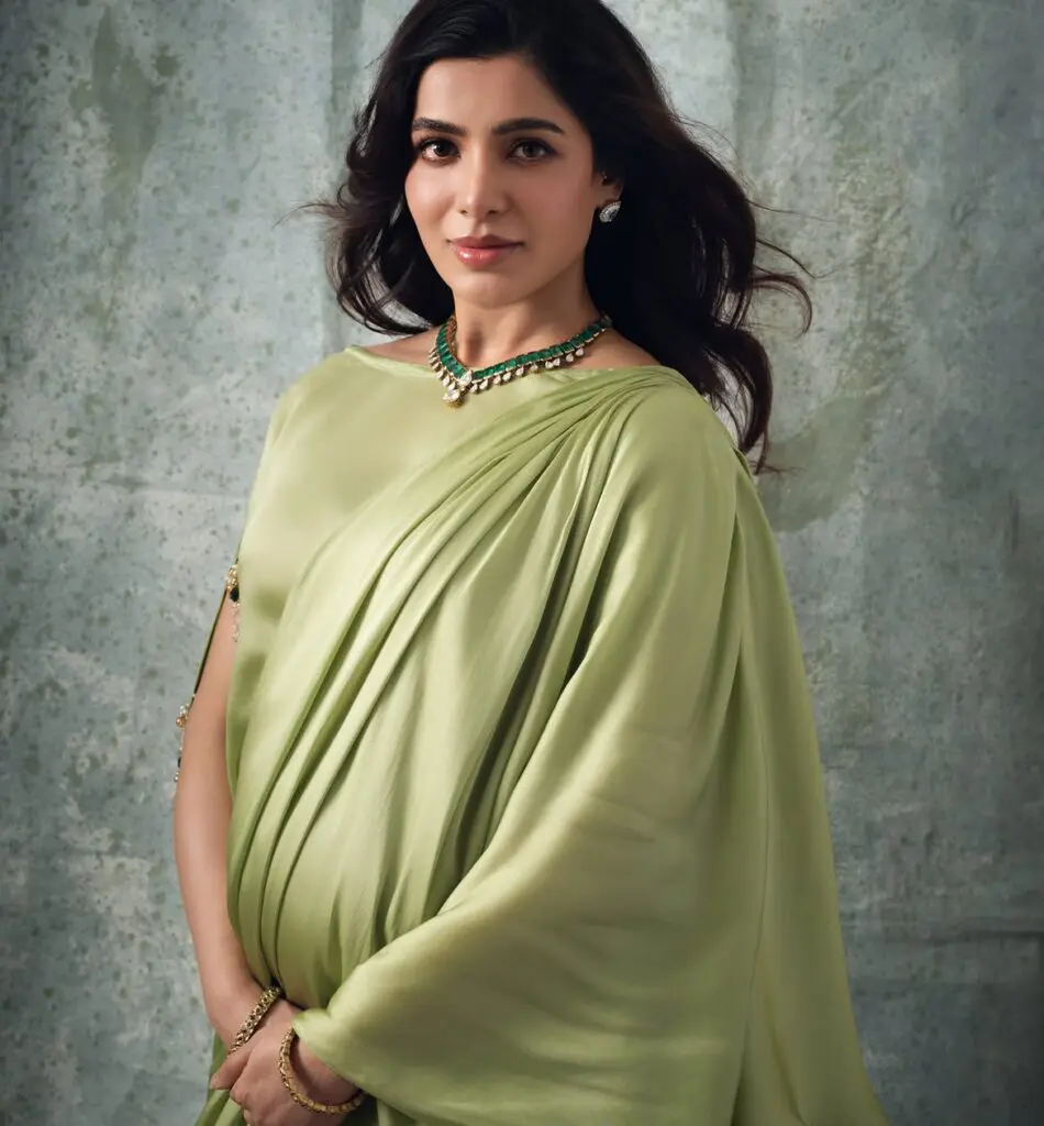 Samantha Ruth Prabhu shares baby bump photos in green dress