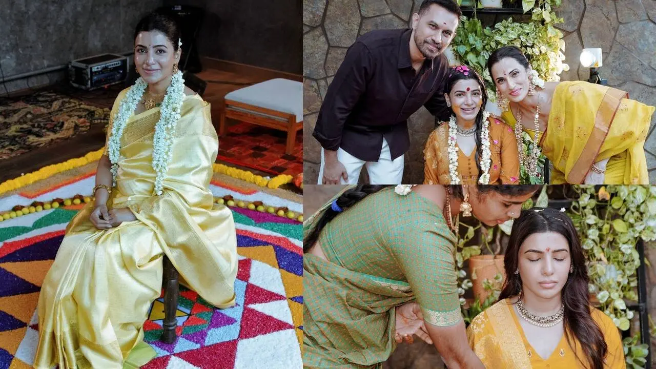 Samantha Ruth Prabhu performs Kalaa Aavarana ceremony for pregnancy