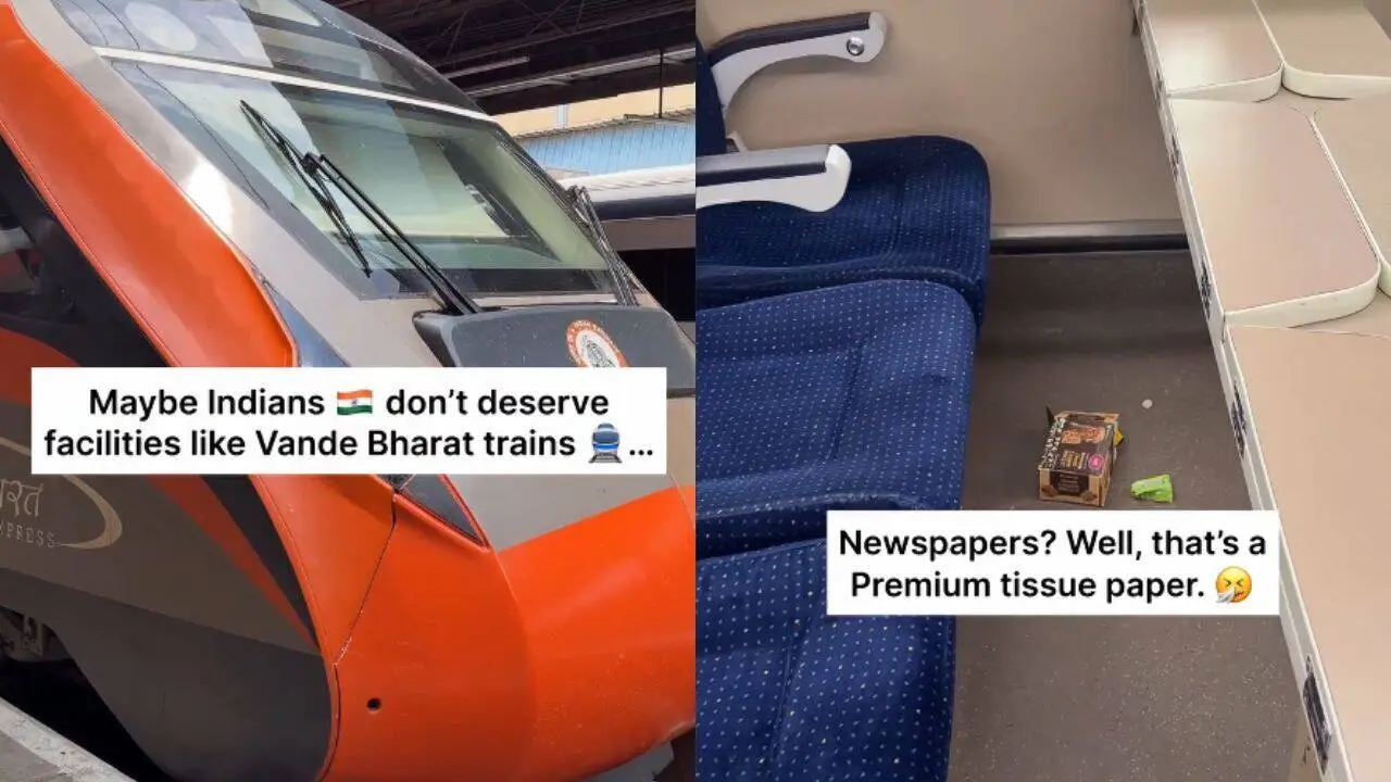 Vande Bharat littering video sparks debate on civic sense