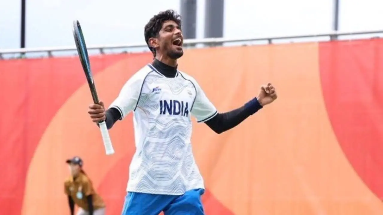 Jay Meena wins India's first Asian Games soft tennis medal