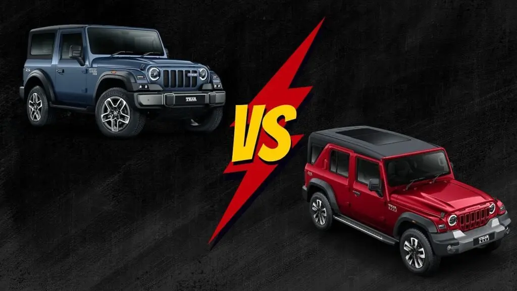 Mahindra Thar OG 2026 vs Thar Roxx: price, specs compared