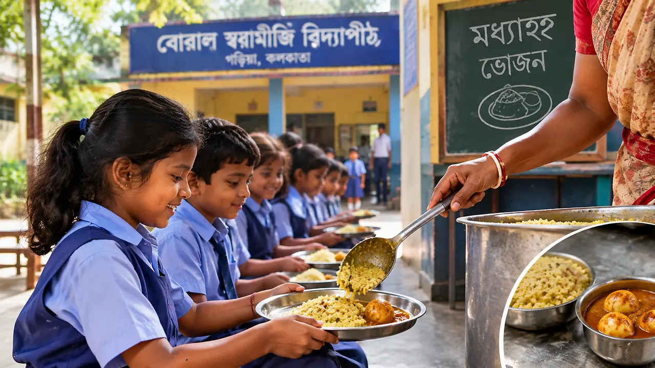 Bengal school resumes mid-day meal after 3-day fund delay