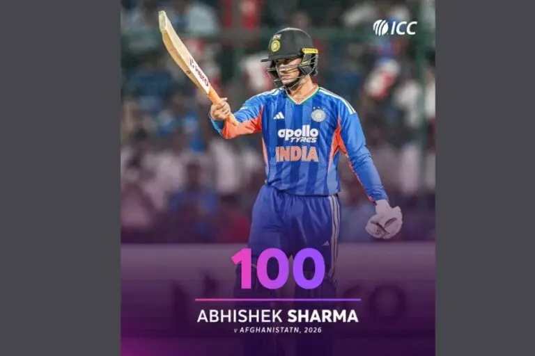 Abhishek Sharma smashes fastest T20I ton by an Indian