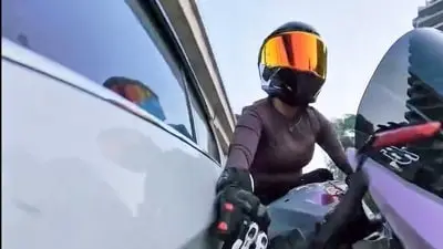 Gurugram hit-and-run: biker and driver clash in videos, FIR filed