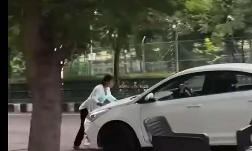 Lucknow woman dragged on car bonnet, driver arrested