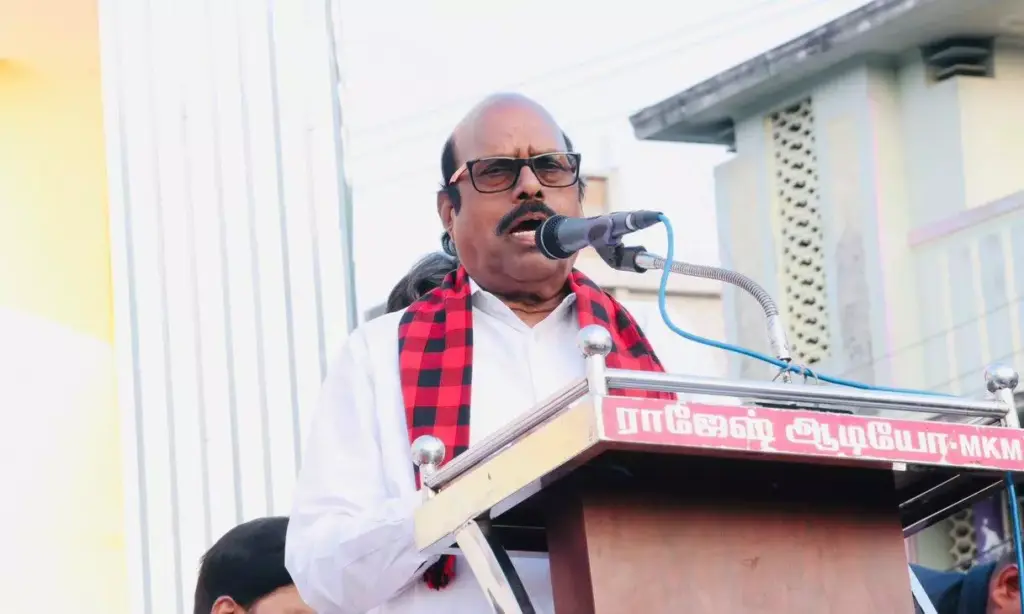 DVAC books former TN minister EV Velu in lake excavation case