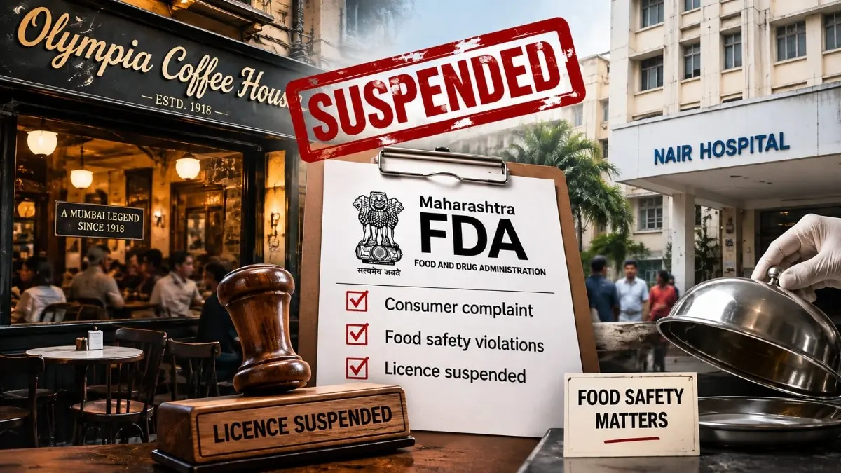 Maharashtra FDA suspends licences of three Mumbai eateries