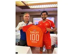 Sanjay completes 100 international hockey caps at Asian Games