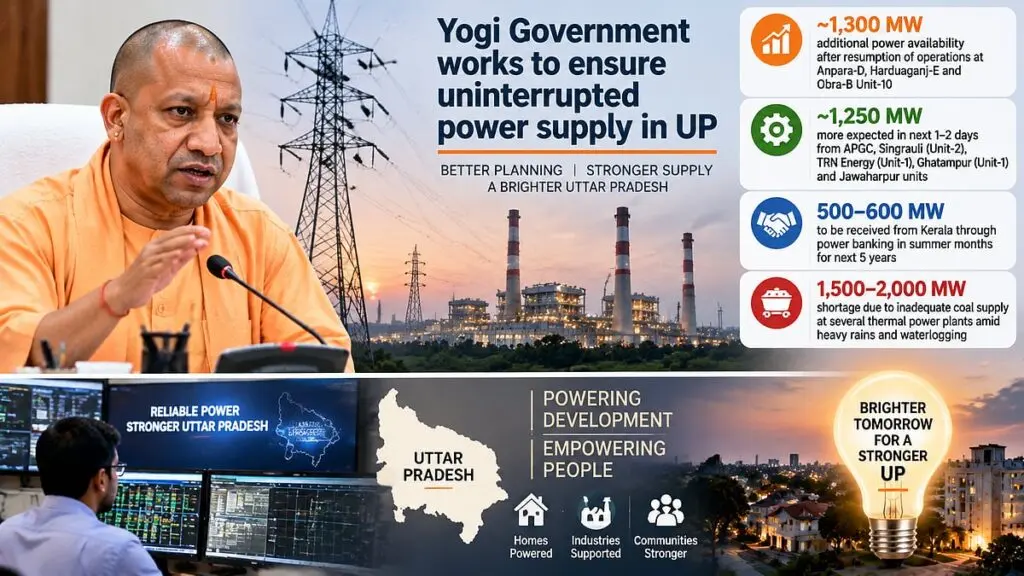 Uttar Pradesh gains 1,300 MW as power crisis eases