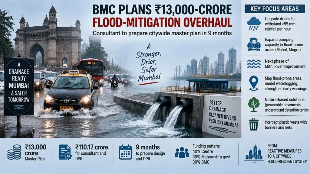 BMC floats Rs 13,000-crore tender for Mumbai flood mitigation plan