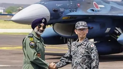 Japan air chief flies Tejas in exercise Veer Guardian