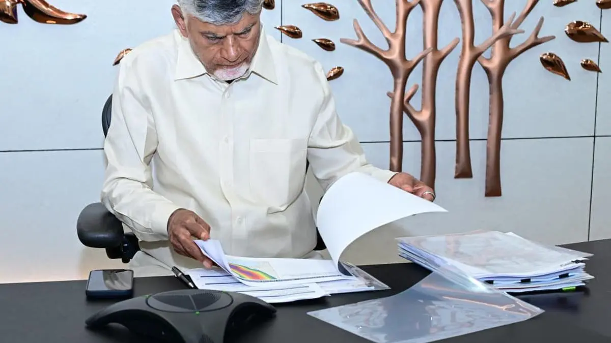 Naidu orders alert as heavy rain damages 613 km roads in Andhra