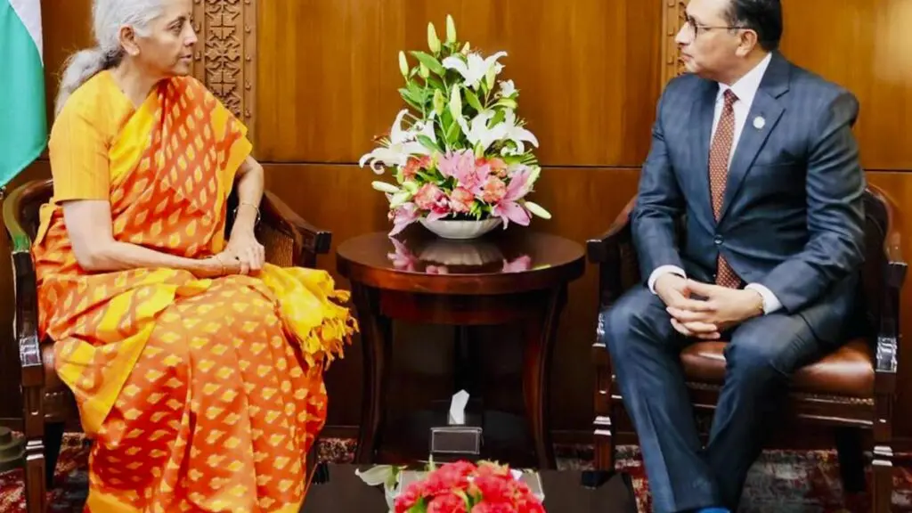 Sitharaman meets Nepal counterpart, discusses flood recovery and trade