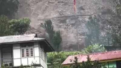 Landslide hits Sikkim's Rimbi village, over 30 houses affected