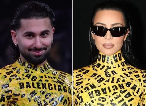 Orry wears Kim Kardashian Balenciaga tape look on KKK 15 finale