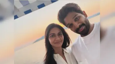 Allu Arjun wishes wife Sneha Reddy on birthday with sunset selfie