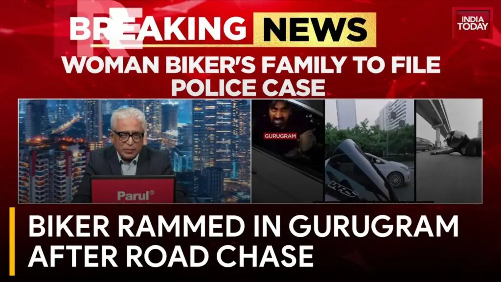 Gurugram hit-and-run: new video shows car tailgating biker before crash