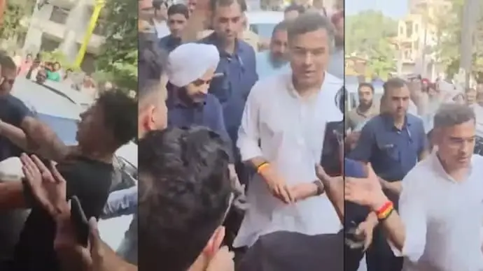 Delhi minister slaps man during road inspection, police probe underway