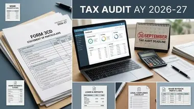Form 3CD amended for AY 2026-27 tax audit deadline 30 September