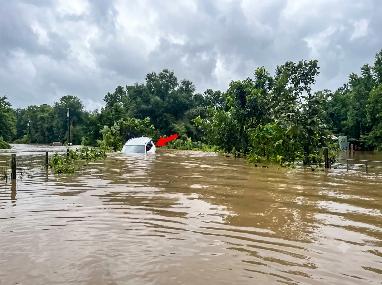 Two trapped for two hours after car swept away in Odisha flood