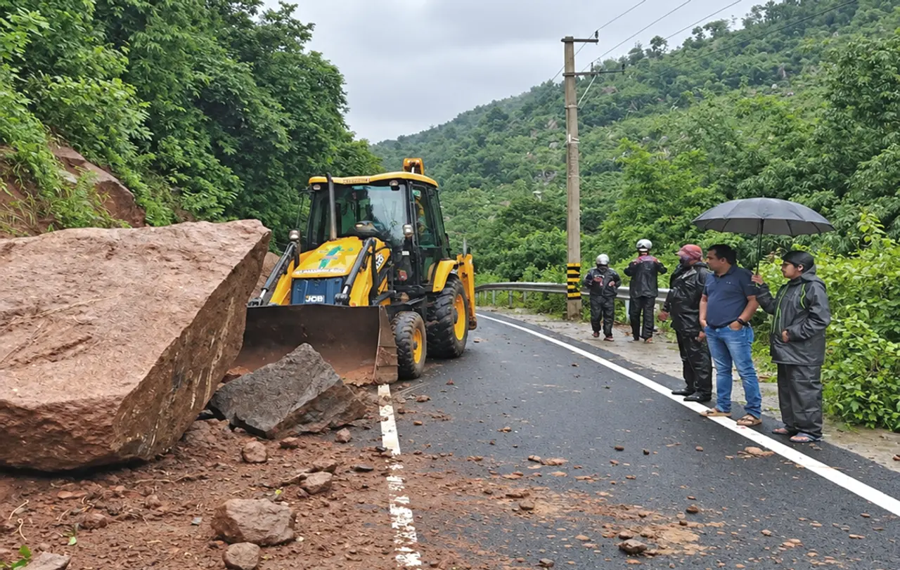 Landslide, fallen tree disrupt traffic in Odisha rain