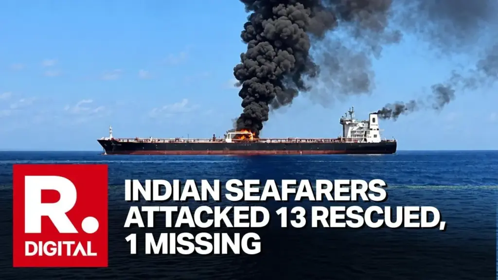 13 Indian crew rescued after Oman vessel attack, one missing