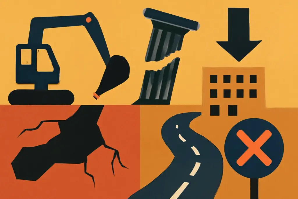 Illustration: Repeated digging ravages Delhi roads as agencies fail to coordinate