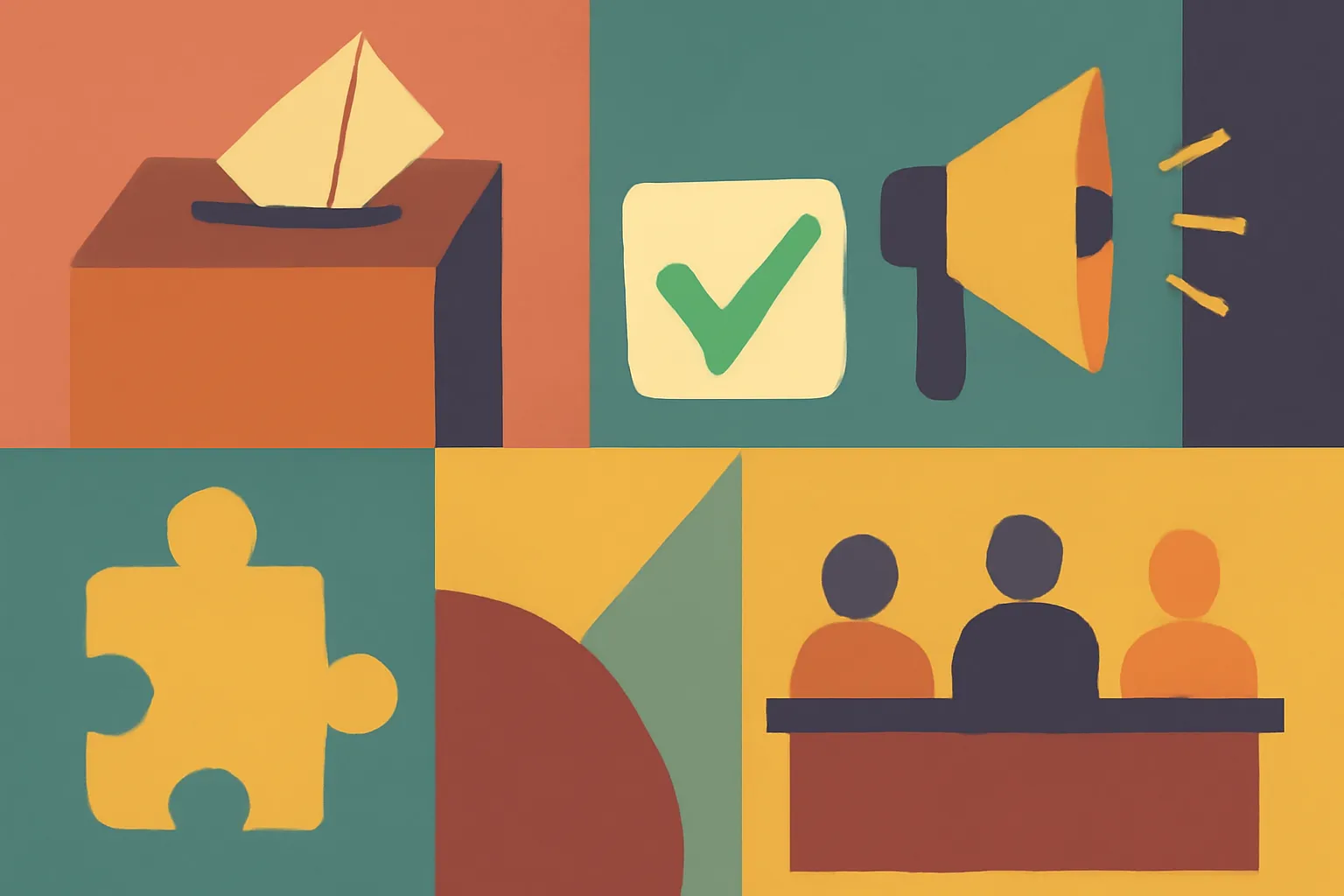 Illustration: Explaining vote method is part of campaigning in council polls