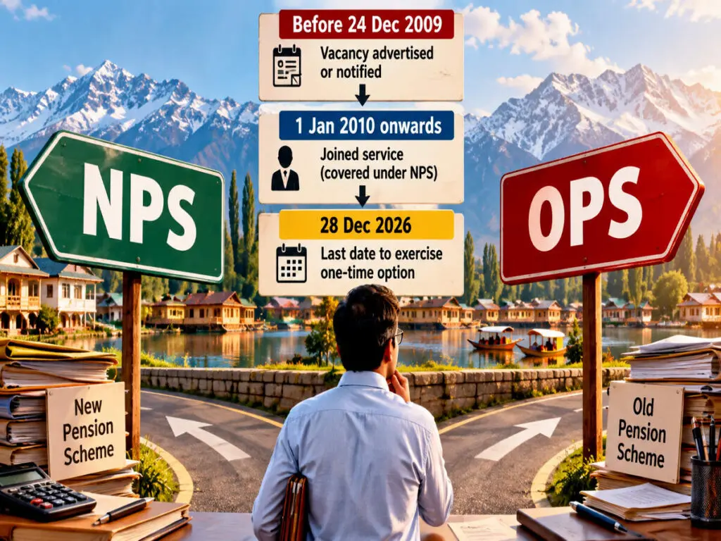 Jammu and Kashmir gives NPS staff one-time option to switch to OPS