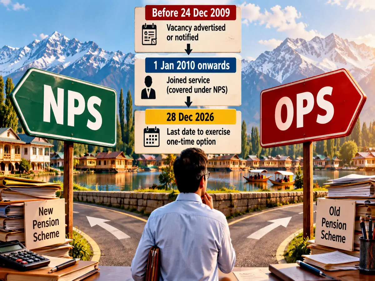 Jammu and Kashmir gives NPS staff one-time option to switch to OPS