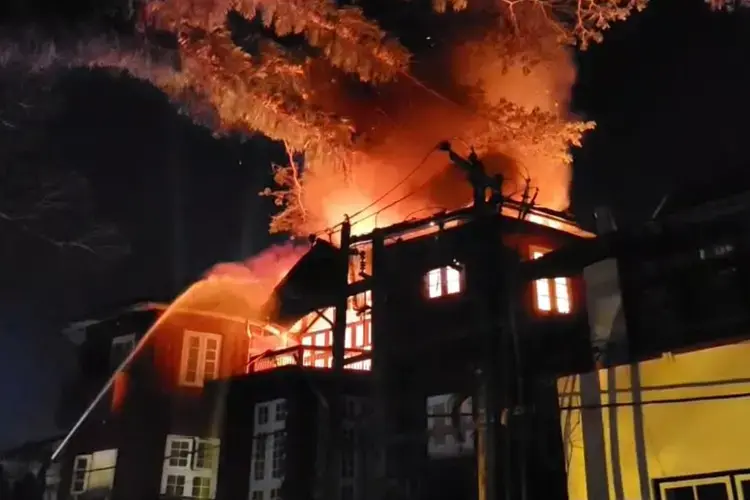 Fire guts iconic Koder House in Fort Kochi