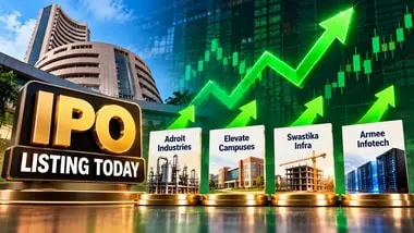 Adroit Industries lists at 86.57% premium, three other IPOs debut