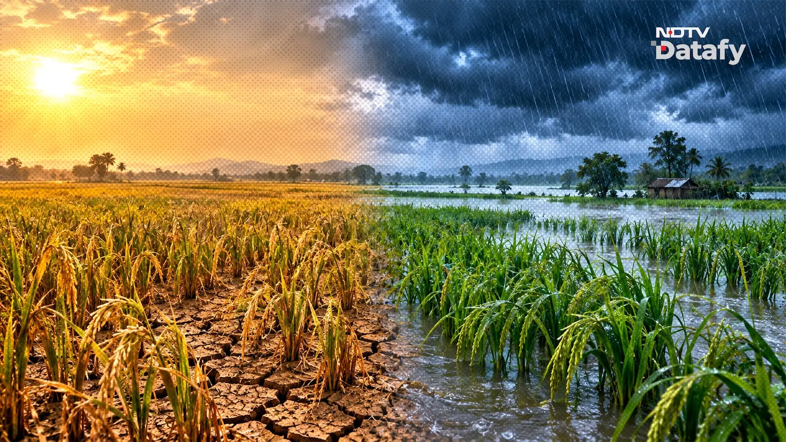 Cyclone Arnab floods paddy fields in UP and Bihar