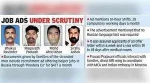 4 Telangana men trapped in Russian army after job fraud, kin plead for rescue