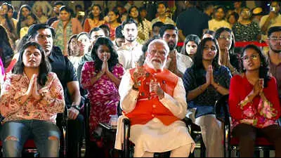 PM Modi joins bhajan clubbing event in Delhi