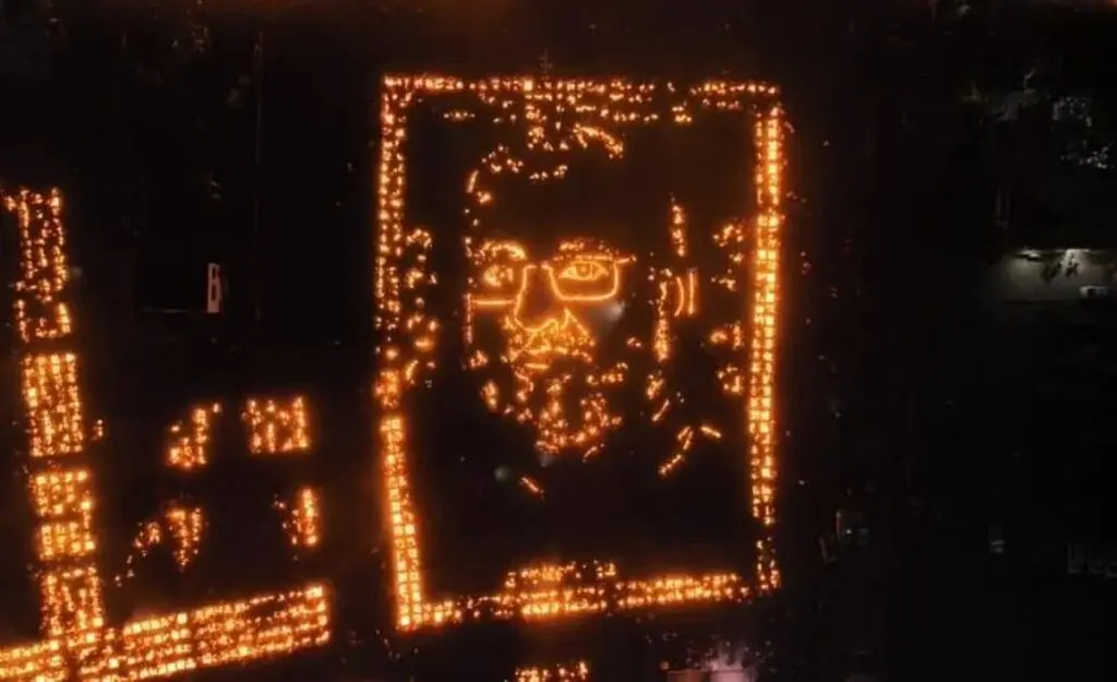 BJP lights 33 lakh diyas for PM Modi birthday across Madhya Pradesh