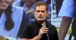 Rahul Gandhi attacks system, backs students at Indore event