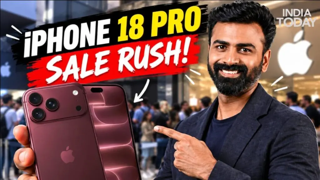 iPhone 18 Pro series hits India, buyers crowd Apple Saket
