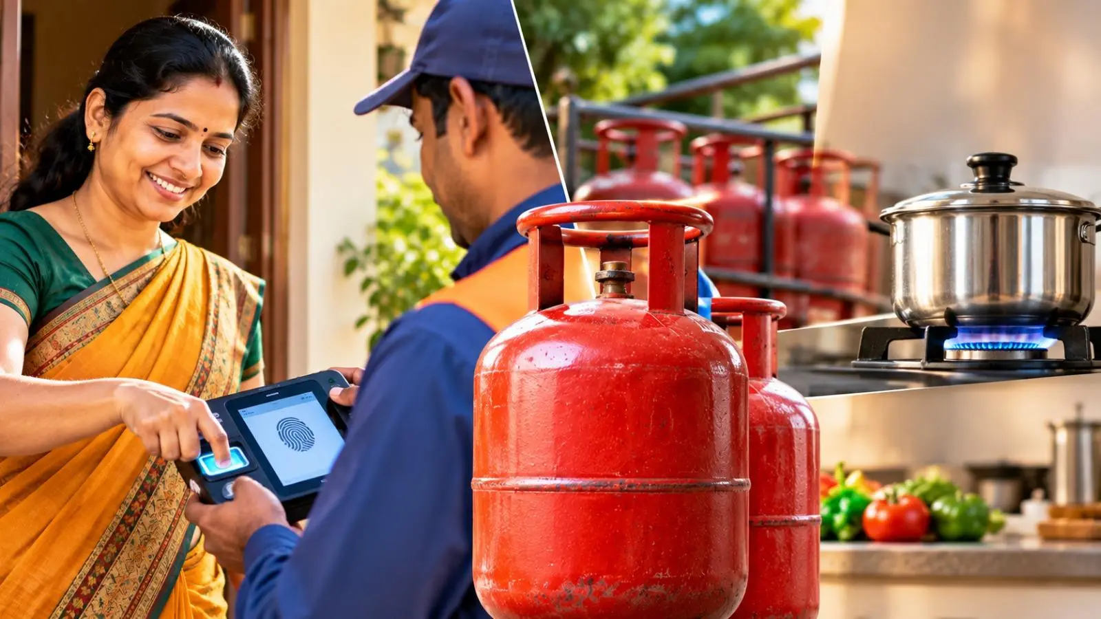 LPG subsidy: biometric Aadhaar must from October 1, 2026