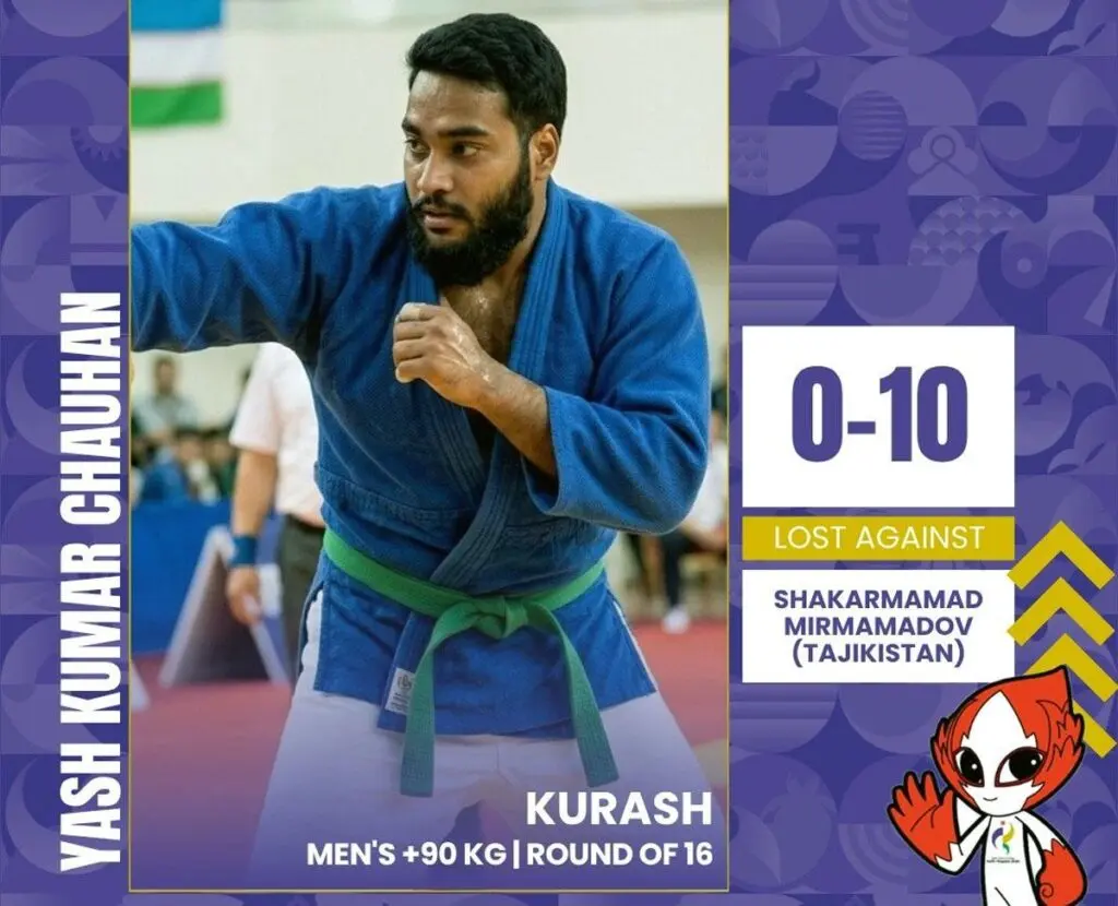 Indian kurash athlete Yash Chauhan suspended for doping at Asian Games