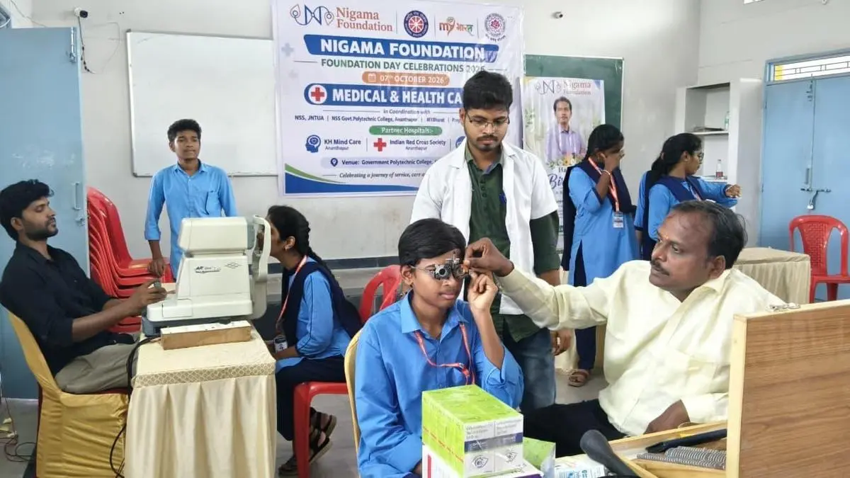 Free health camp serves nearly 600 students in Anantapur