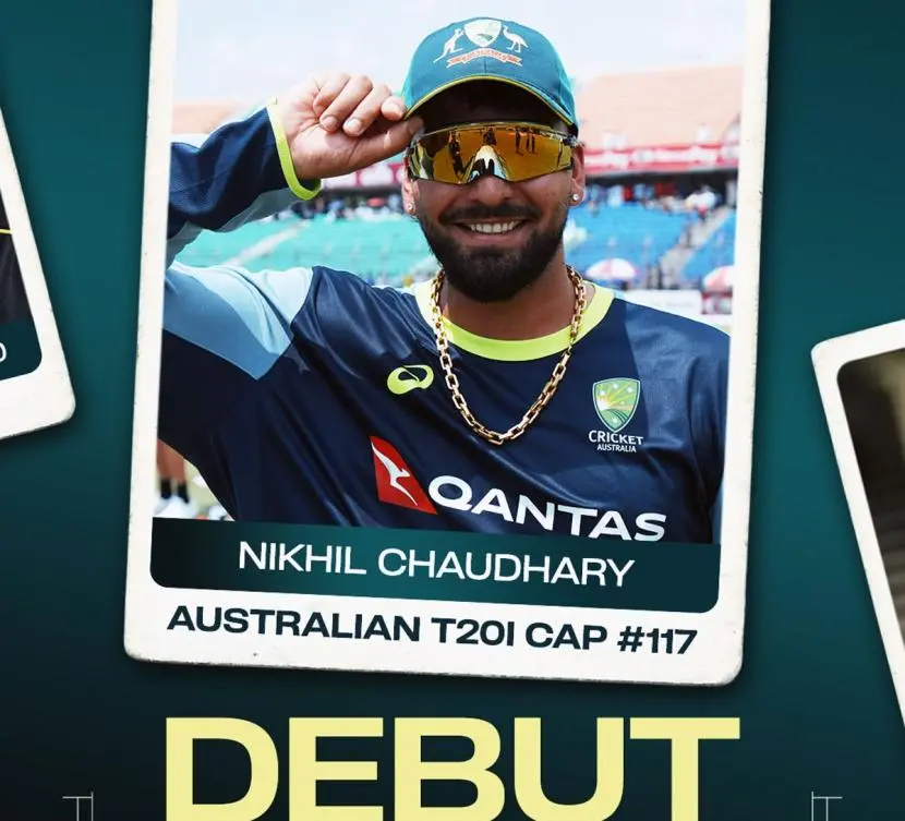 Punjab-born cricketer Nikhil Chaudhary debuts for Australia in T20I