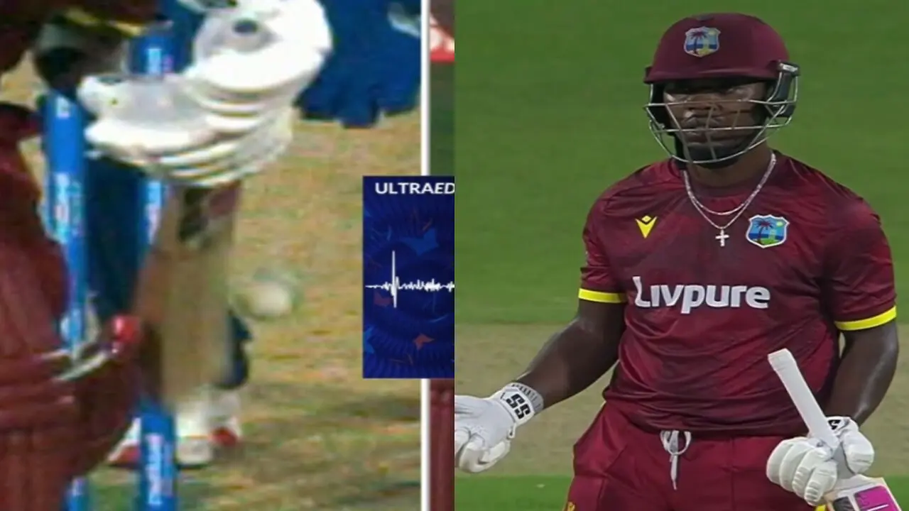 Rutherford Dismissal Sparks DRS Controversy in India-WI ODI
