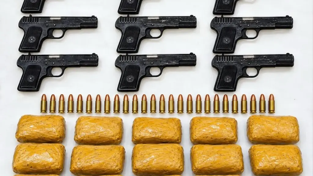 Punjab police seize M16 rifle, 9 pistols, 15 kg opium