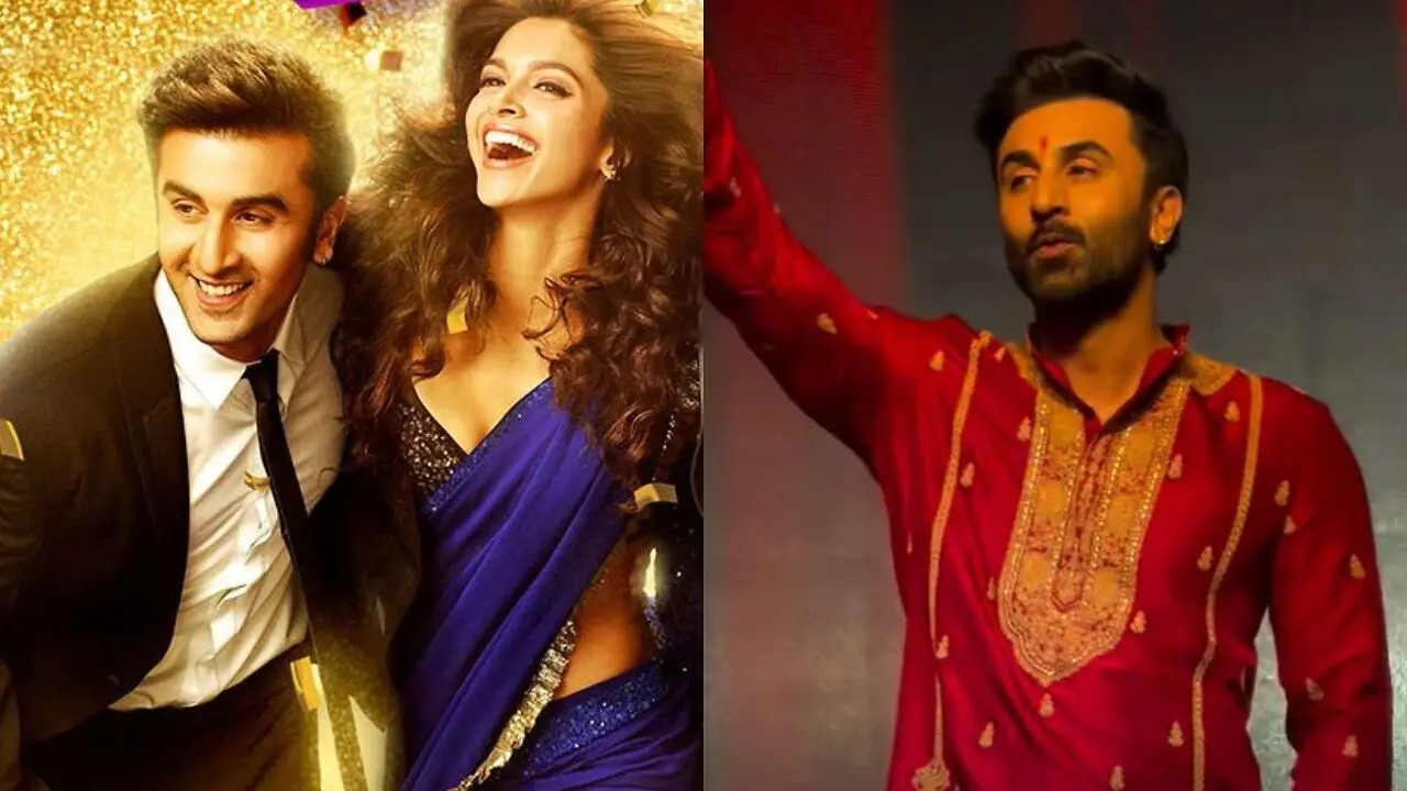 Ranbir Kapoor sings Kabira with Harshdeep Kaur at Mumbai Durga Puja