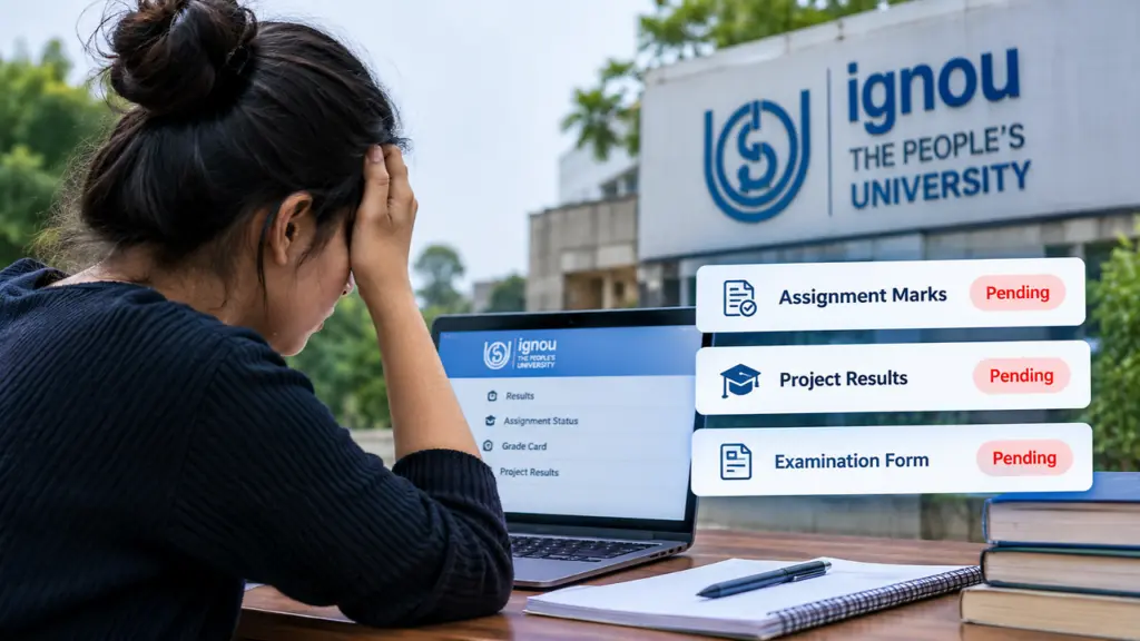 IGNOU students flag pending assignment marks, project results